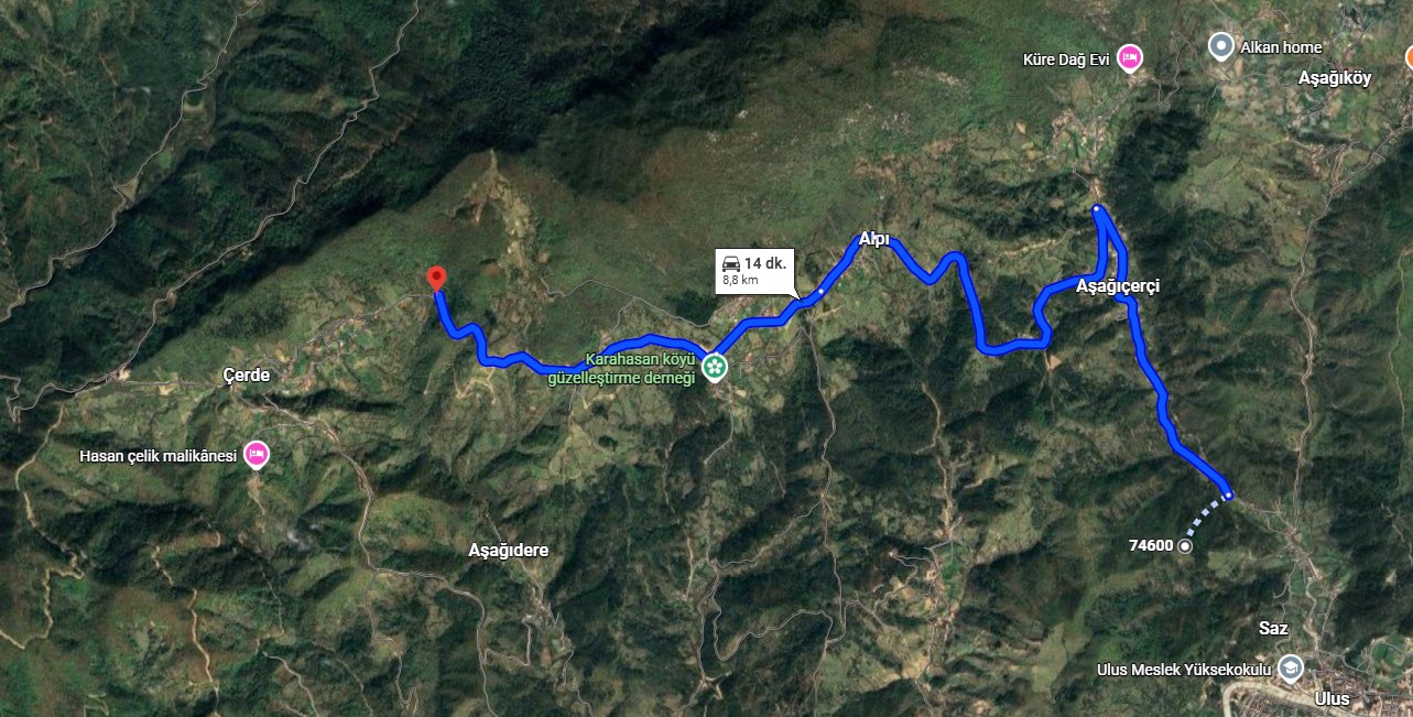 Bartın, Ulus, Çerde de 496 M2 yola cephe Tek Tapu (FIRSAT) - BARTIN ULUS fotoğraf 3